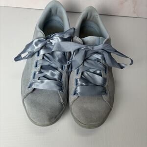 Puma‎ Womens Vikky Ribbon Sneaker Cerulean Blue Size 8.5 Suede